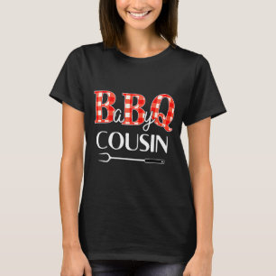 Camiseta Chá de bebê prima churrasco festa fofo família com