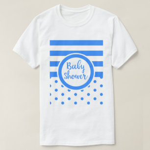 Camiseta Chá de Bebê vintage azul
