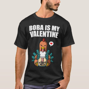 Camiseta Chá de Boba é Meu Frango Anti Dia dos Namorados D