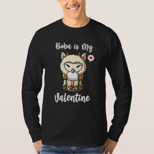 Camiseta Chá de Boba é Minha Ovelha do Dia dos Namorados An