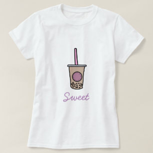 Camiseta Chá de bolha branca