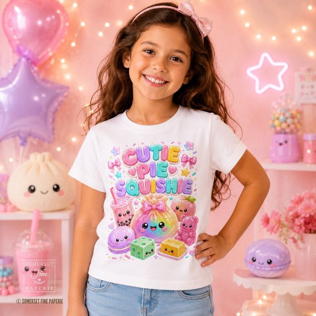 Camiseta Chá de Bolha Cutie Pie Squishie Cute Dumpling (Zazzle Cutie Pie Squishie Cute Dumpling Bubble Tea T-Shirt cutie pie squishie)