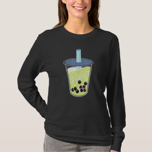 Camiseta Chá De Bolha De Leite De Chá De Boba Fofo Baller