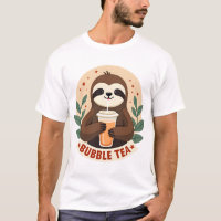 Chá de Bolha de Preguiça Vintage Arte de Animal Fo