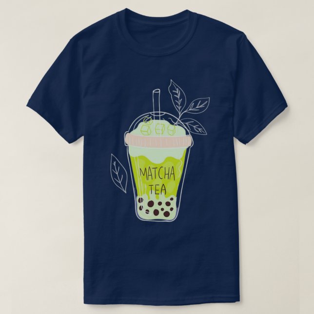 Camiseta chá de bolha mate 9 (Frente do Design)
