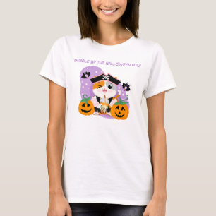 Camiseta Chá de Bolhas com Gato Kawaii Pirata Diversão de H