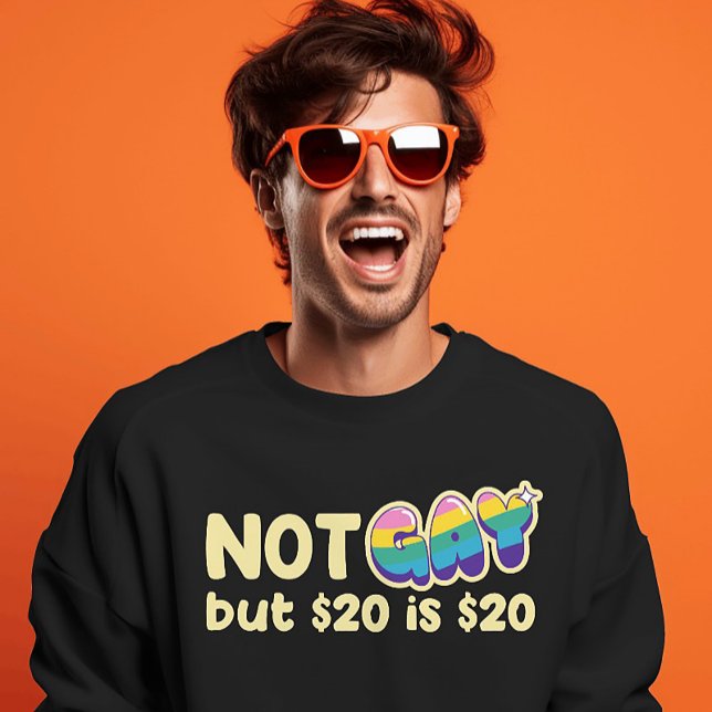 Camiseta Chá de Dinheiro Comédia Escuro - Declaração Arco-Í (Criador carregado)