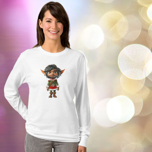 Camiseta Chá de Elf de Natal Quiet Girl