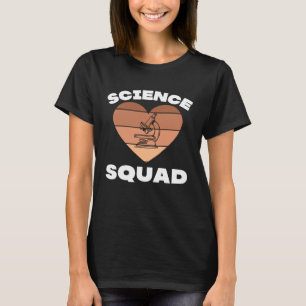 Camiseta Chá de Esquadrão de Ciências do STEM no laboratóri