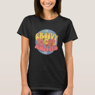 Camiseta Chá de fraldas Da Família Groovy Atitie Retro Codi
