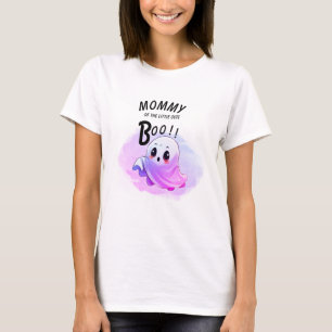 Camiseta Chá de fraldas de Boo Halloween Roxo, Festa Custa