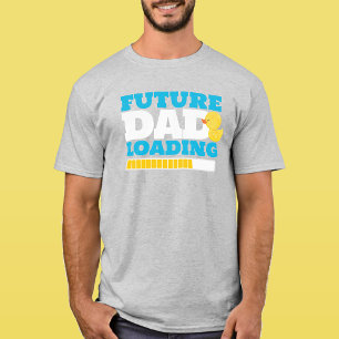 Camiseta Chá de fraldas de carregamento do Pai futuro Duck