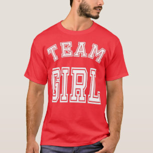 Camiseta Chá de fraldas de Garota da Equipe Revela Pino Eng