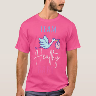 Camiseta Chá de fraldas de Gravidez do Bebê I Saudável