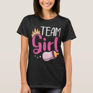 Camiseta Chá de fraldas de Gravidez Equipe Rapariga Futuro