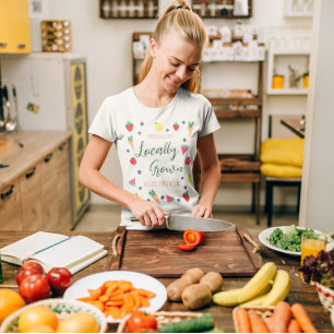 Camiseta Chá de fraldas de mercado do agricultor com cresci
