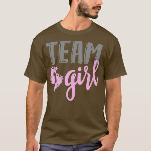 Camiseta Chá de fraldas de Revisão de Gênero de Rapariga da