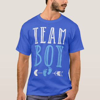 Camiseta Chá de fraldas de Revisão de Gênero do Team Boy