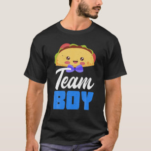 Camiseta Chá de fraldas do Time Boy Gender Reveuse Festa d