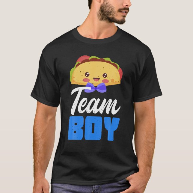 Camiseta Chá de fraldas do Time Boy Gender Reveuse Festa do (Frente)