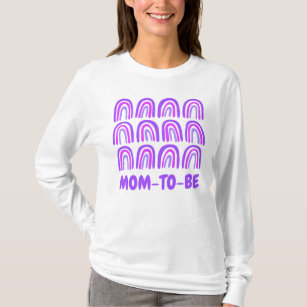 Camiseta Chá de fraldas Personalizado MOM-TO-BE Blocos-de-c