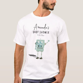 Camiseta Chá de fraldas robô
