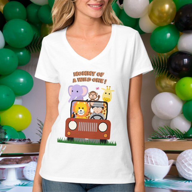 Camiseta Chá de fraldas Selva Safari Selvagem de Um Zoológi (Criador carregado)