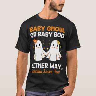 Camiseta Chá de fraldas Vovó Halloween Sexo Revelar Boooooy