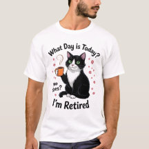 Chá de Gato Aposentado Engraçado Humor Relaxado