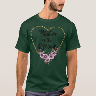 Camiseta Chá de Irmã do Noivo Dia do Casamento Irmã do Noiv
