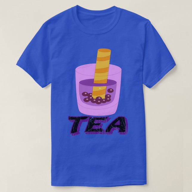 Camiseta chá de leite chá de bebida Boba Milk 1 (Frente do Design)
