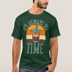 Camiseta Chá de leite hora chá preto taioca bebe chá de bol