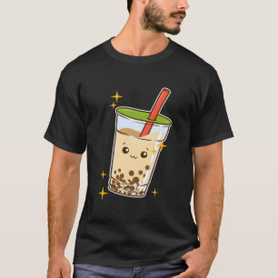 Camiseta Chá de Leite Kawaii Bubble Tea Tapioca