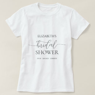 Camiseta Chá de Noiva com Roteiro Mínimo e Simples