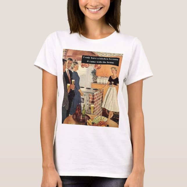 Camiseta Chá de Noiva Engraçado Antigo / Festa de Aquecimen (Frente)