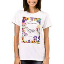 Chá de noiva floral colorido