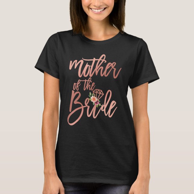 Camiseta Chá de Noiva Para a Mãe da Noiva pela Noiva (Frente)
