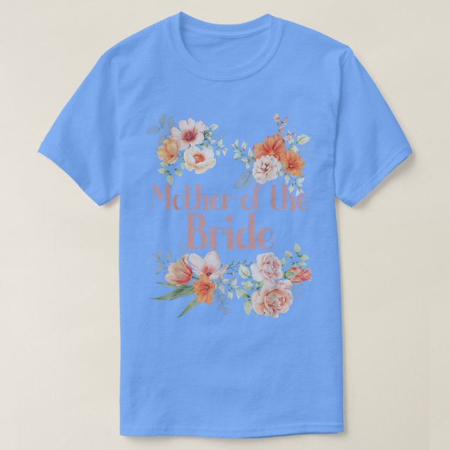 Camiseta Chá de panela Flor Festa de solteira Mãe de (Frente do Design)