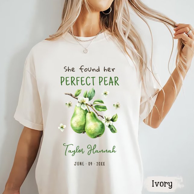 Camiseta Chá de panela Perfeito de Pear em Brunch Moderno (Criador carregado)