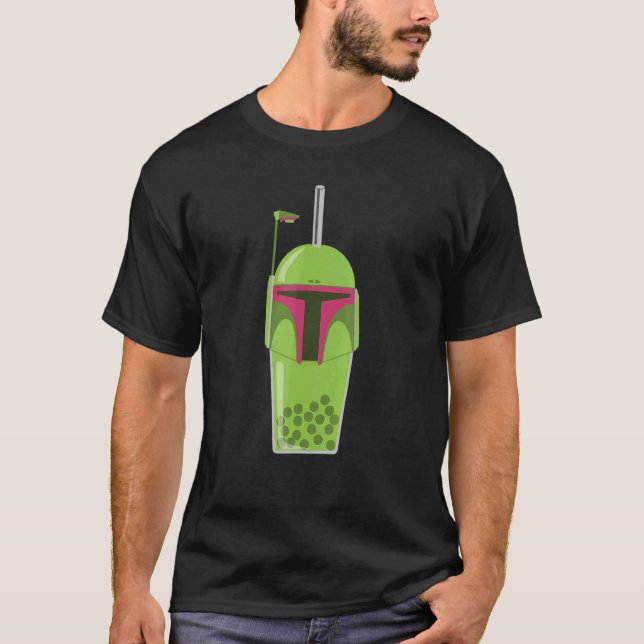 Camiseta Chá de Pérola de Leite Sci Fi Mashup 1 (Frente)