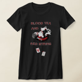 Camiseta Chá de Sangue e Cordão Vermelho - Slim Feminino