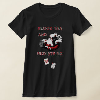 Camiseta Chá de Sangue e Cordão Vermelho - Slim Feminino