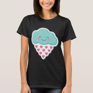 Camiseta Chá do Amor: Feliz Chuva Nuvem, Design