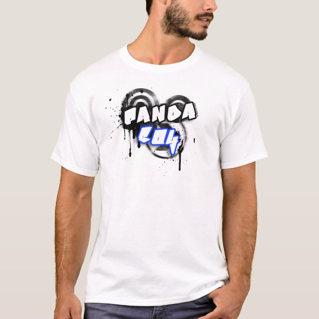 Camiseta Chá do branco do menino da panda (Frente)
