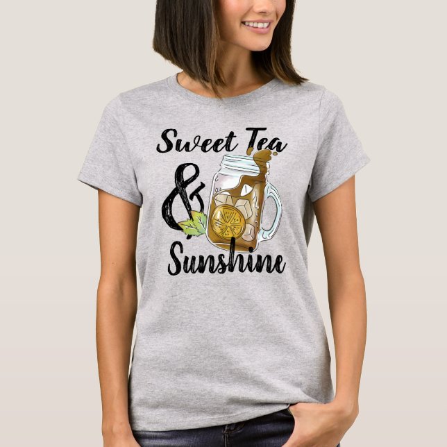 Camiseta Chá doce e T-Shirt sunshine (Frente)