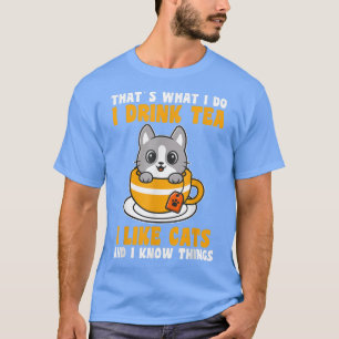 Camiseta Chá e Gatos