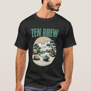 Camiseta Chá Espiritual Zen Brew Meditação Ioga Amante D
