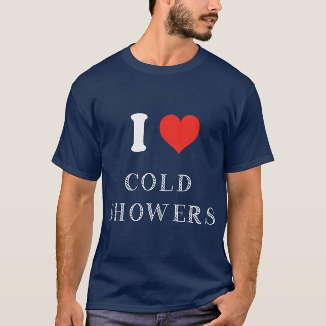 Camiseta Chá Frio Engraçado Presente Adoro Chás Frio (Frente)