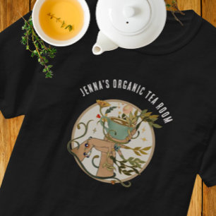 Camiseta Chá Orgânico Café Mug Vintage Design