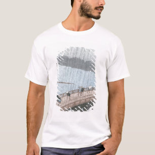 Camiseta Chá repentino sobre a ponte de Shin-Ohashi e